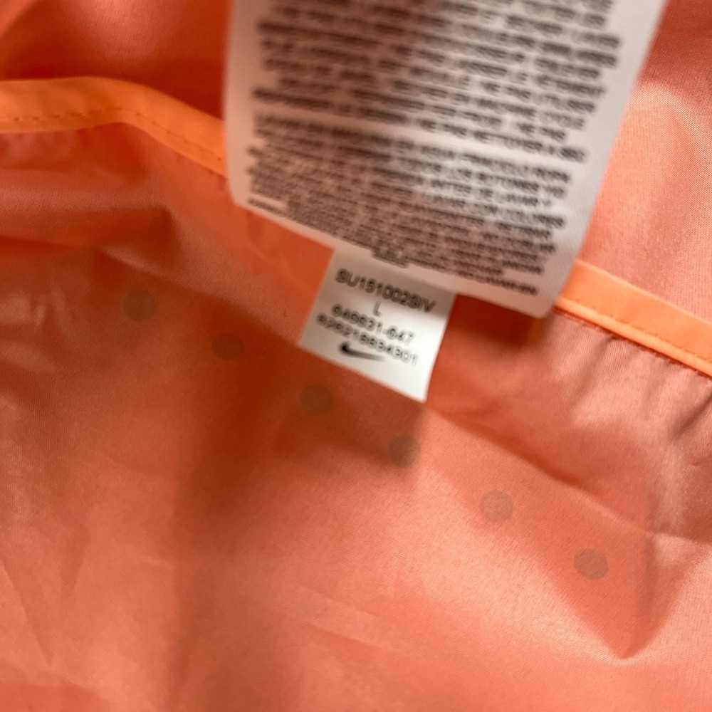 Nike Gradient Reflective Running Vest Womens Large‎ Ombre Orange Full Zip/Pocket - Picture 5 of 10